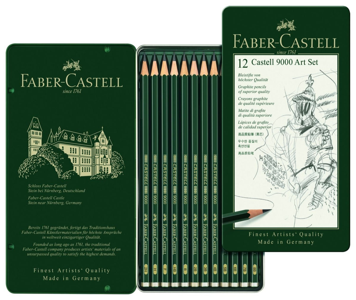 Faber Castell Castell 9000 Graphite Pencil Set of 12