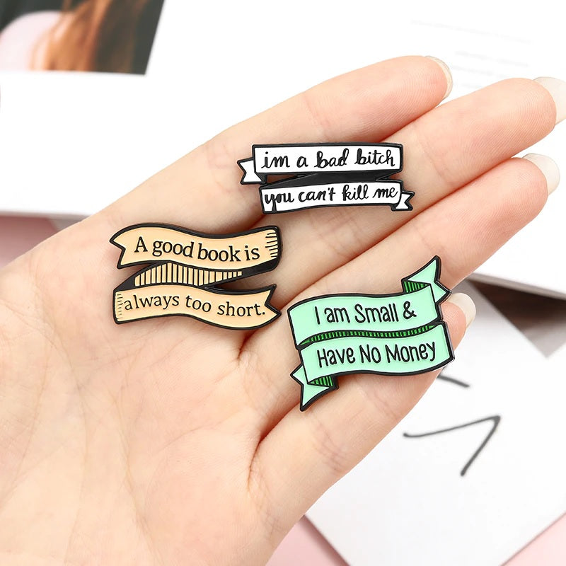 A Good Book Is Always To Short - Enamel Pin