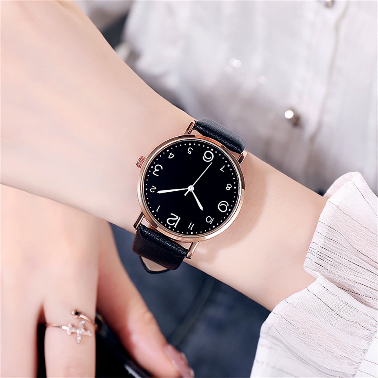 Black & Rose Gold  - Wrist Watch