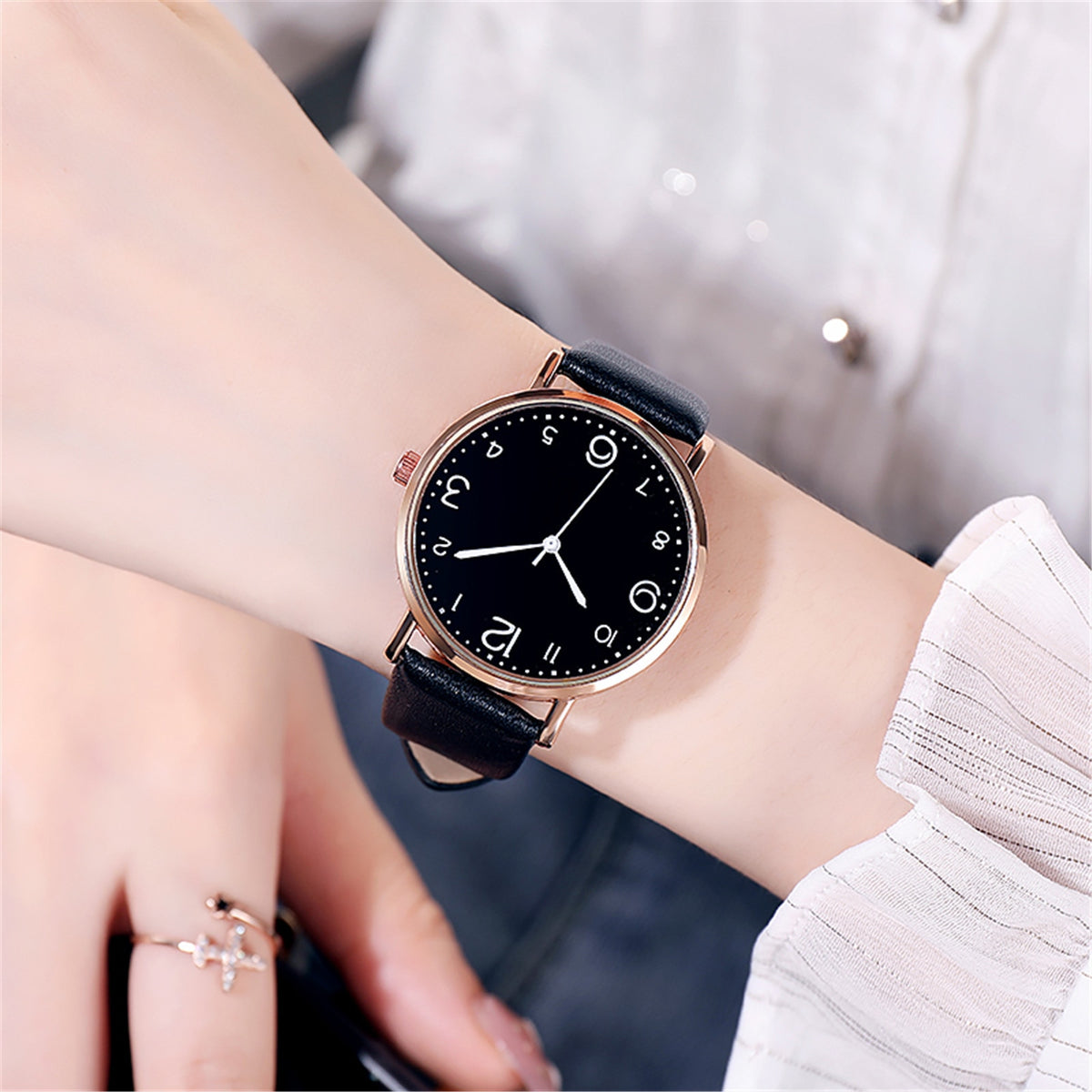Black &amp; Rose Gold  - Wrist Watch