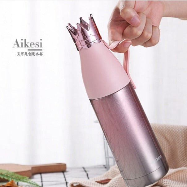 Shiny Crown Flask - Water Bottle
