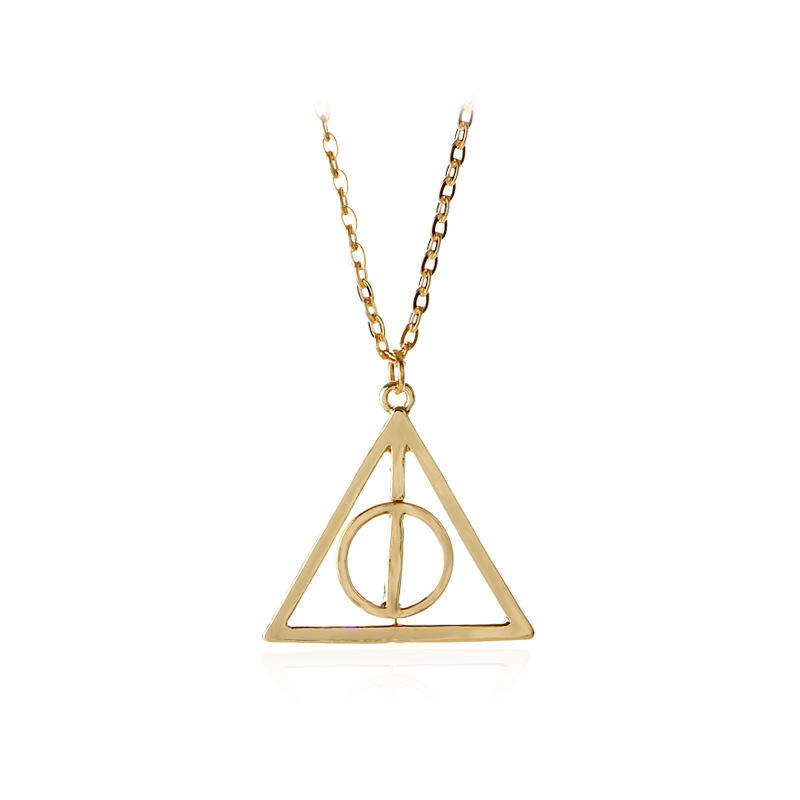 Harry Potter Gold Hallow Death  - Necklace