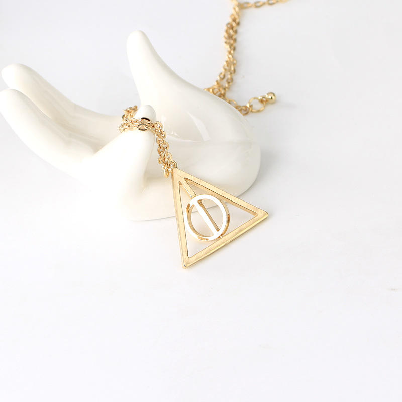 Harry Potter Gold Hallow Death  - Necklace