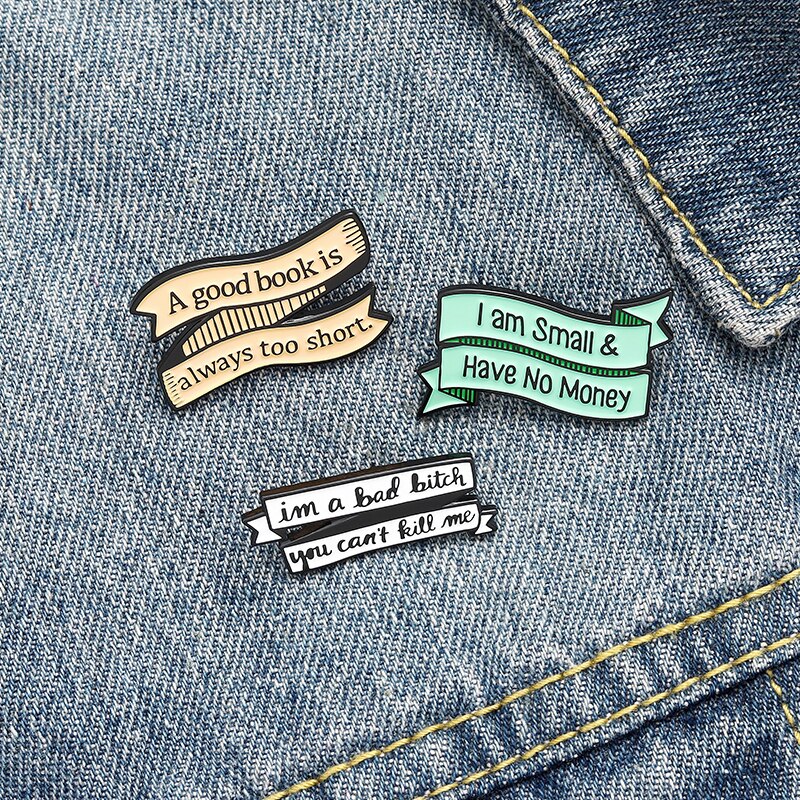 A Good Book Is Always To Short - Enamel Pin