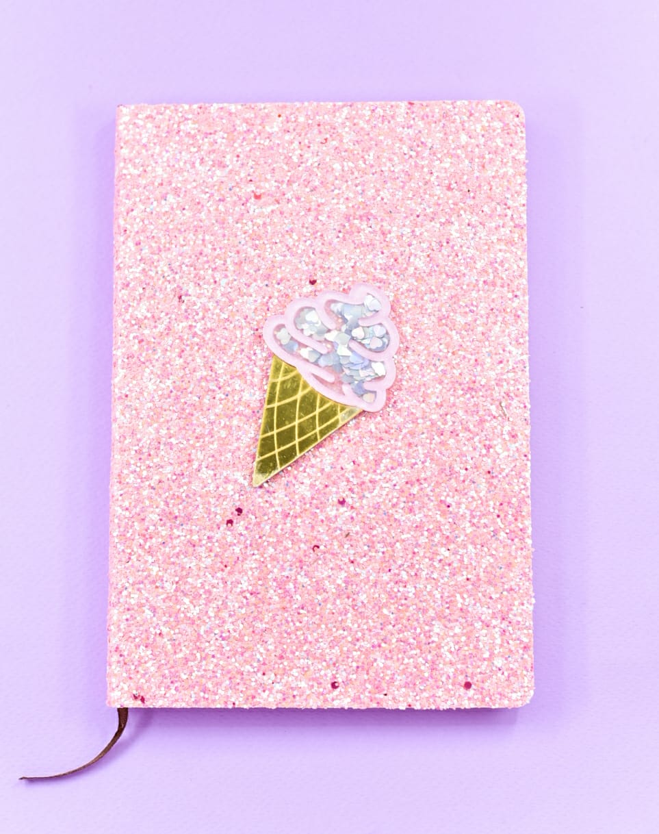 Pink Ice Cream &amp; Glitter - Journal