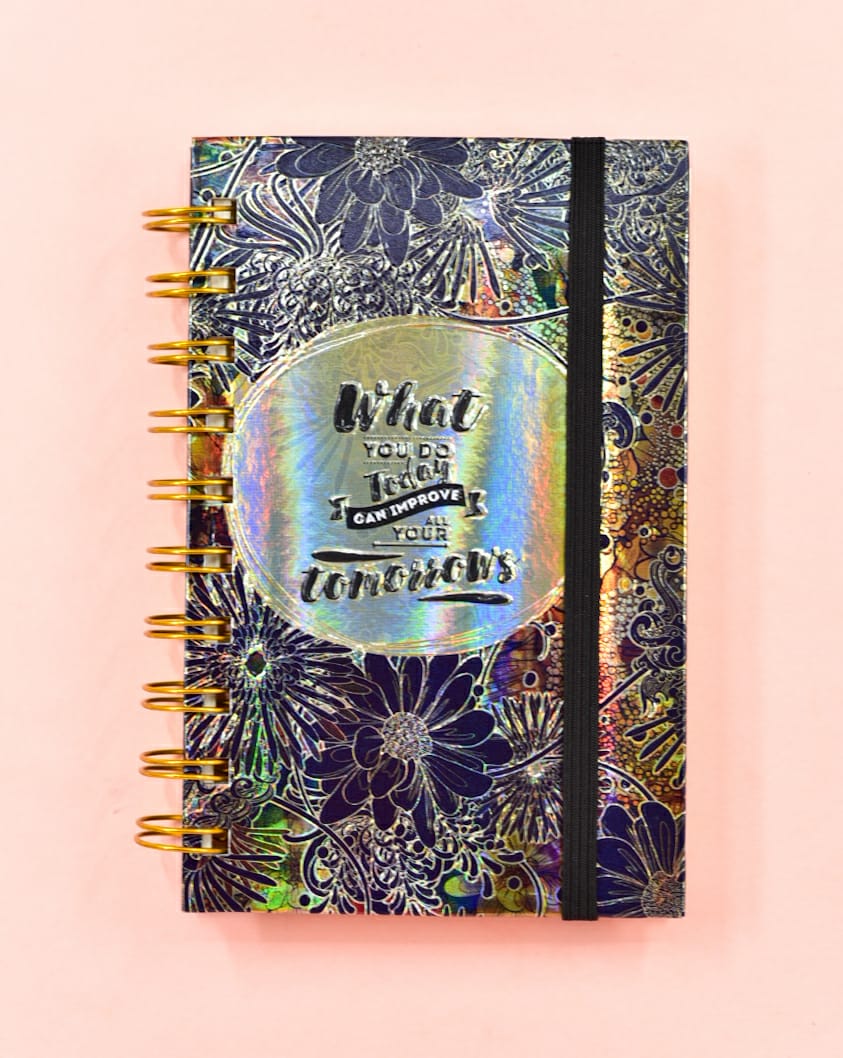 Floral Abstract Embossed - Journal