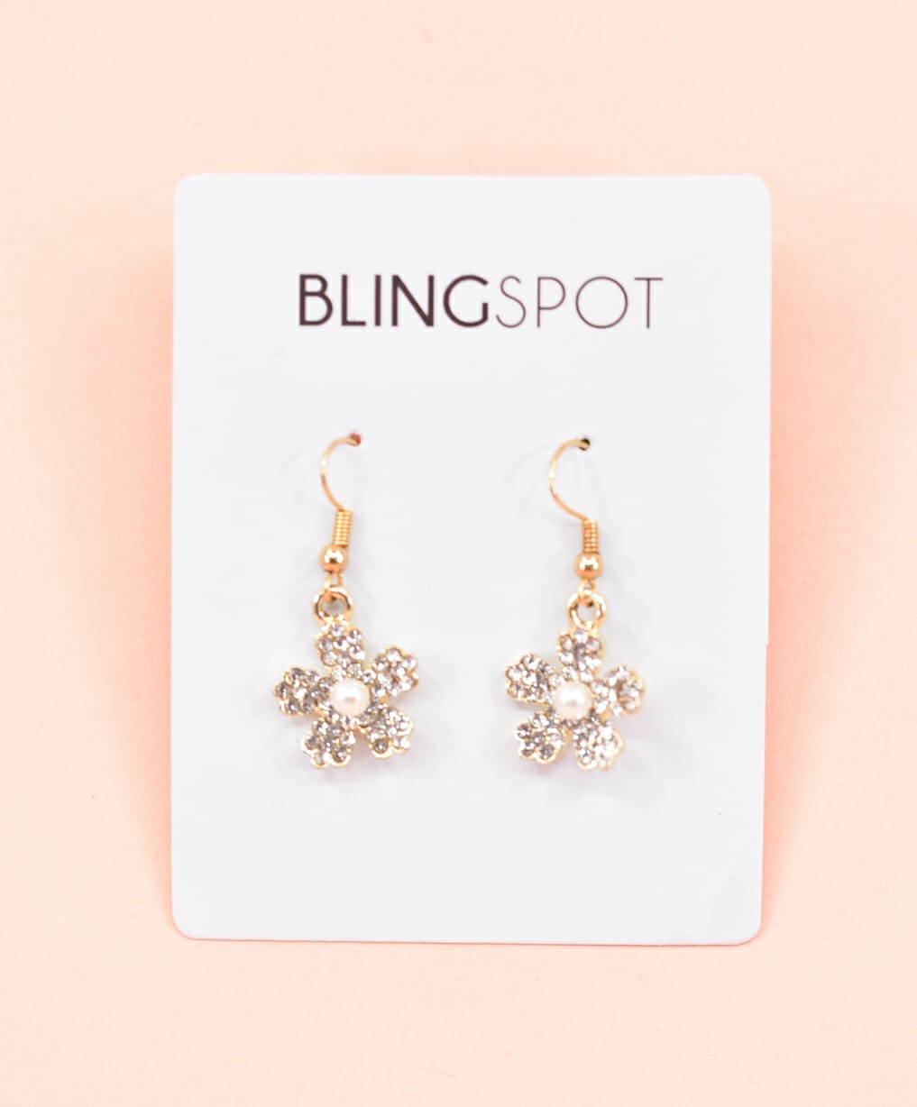 Bedazzling Florals - Earrings