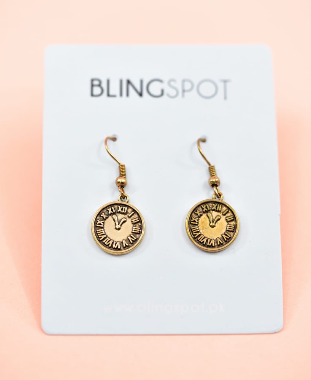 Vintage Roman Clock - Earrings