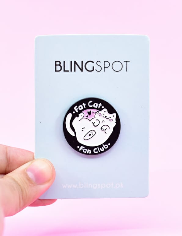 Fat Cat Fan Club - Enamel Pin