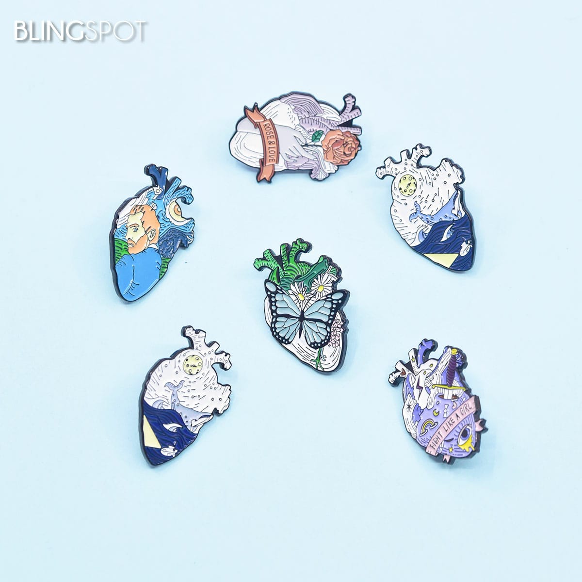 Artistic Heart - Enamel Pin