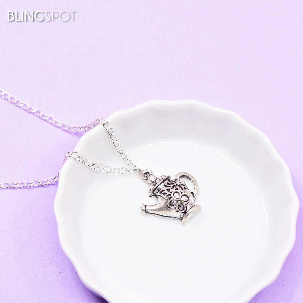 Silver Teapot - Necklace