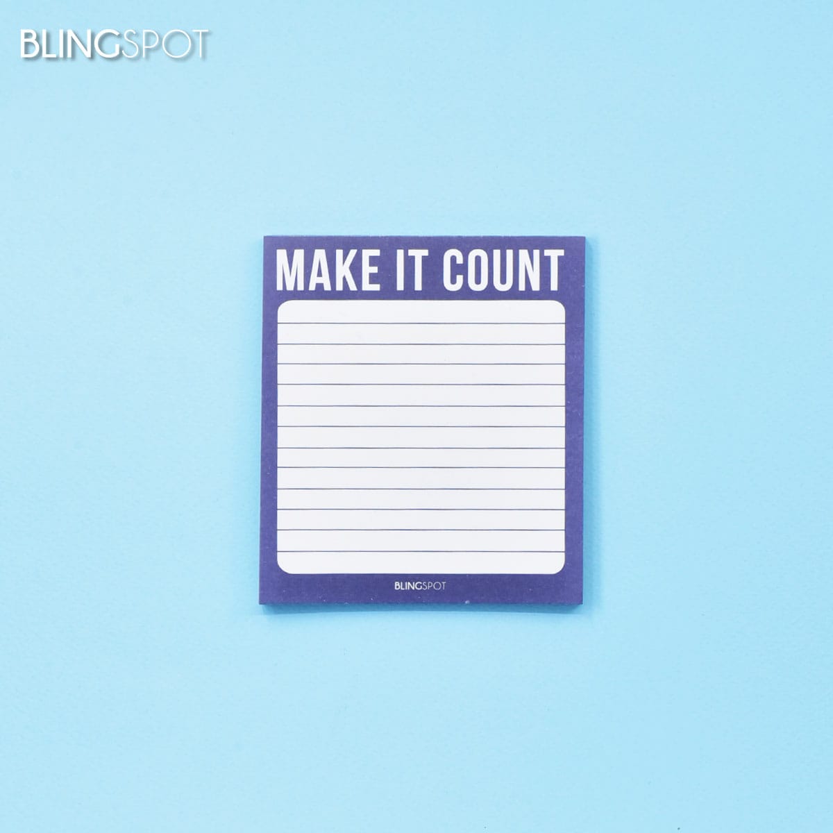 Make it Count - Pen It All Down Series Notepad
