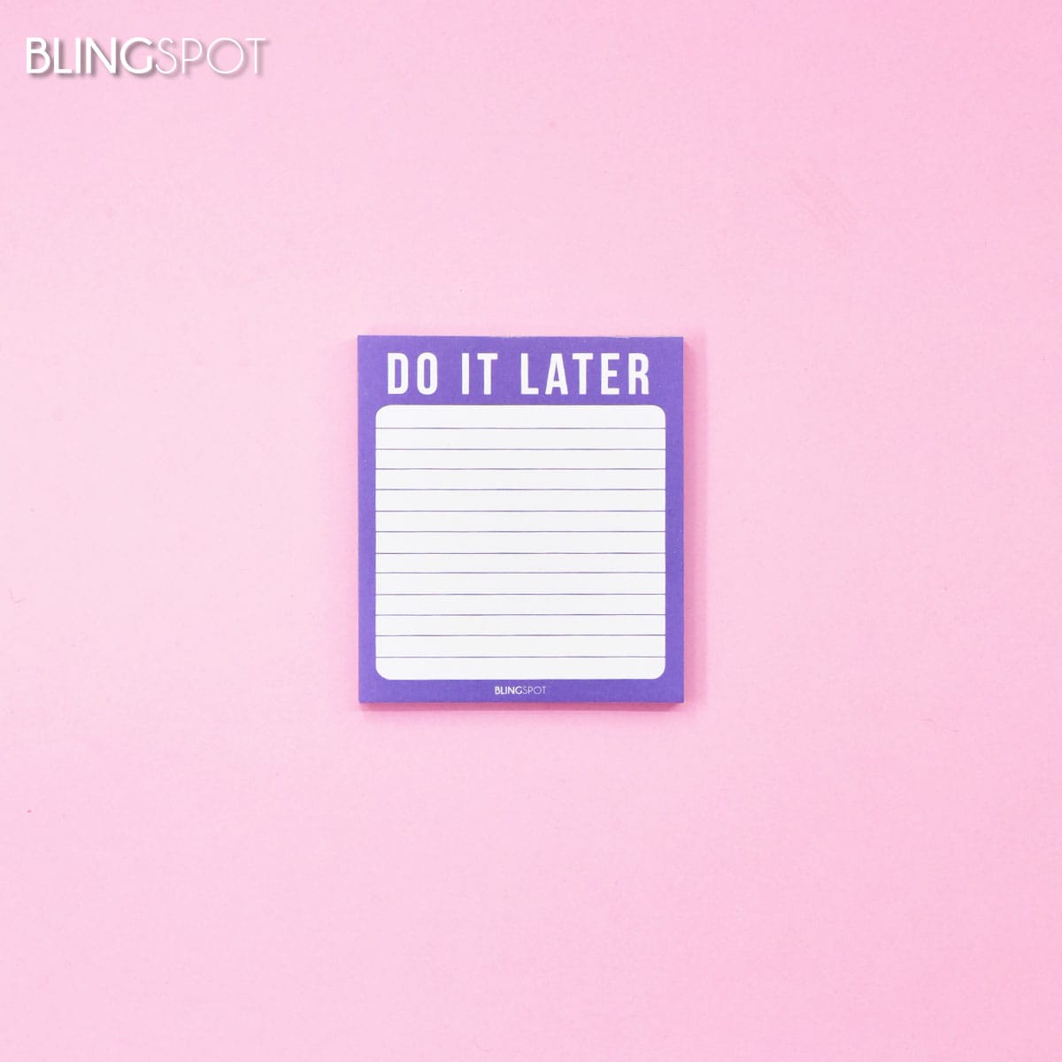 Do it later - Pen It All Down Series Notepad