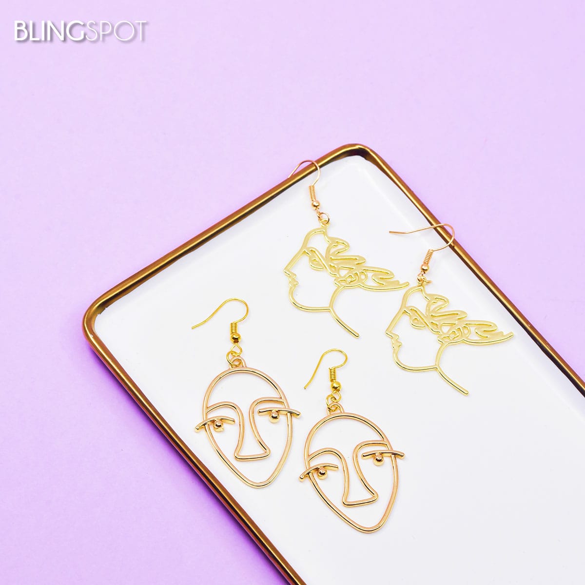 Abstract Face Style 6 - Earrings