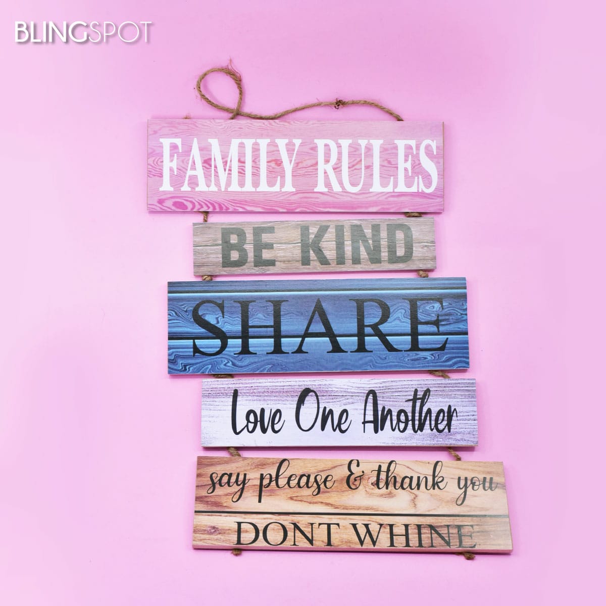 Family Rules 1 - Wall Hanging