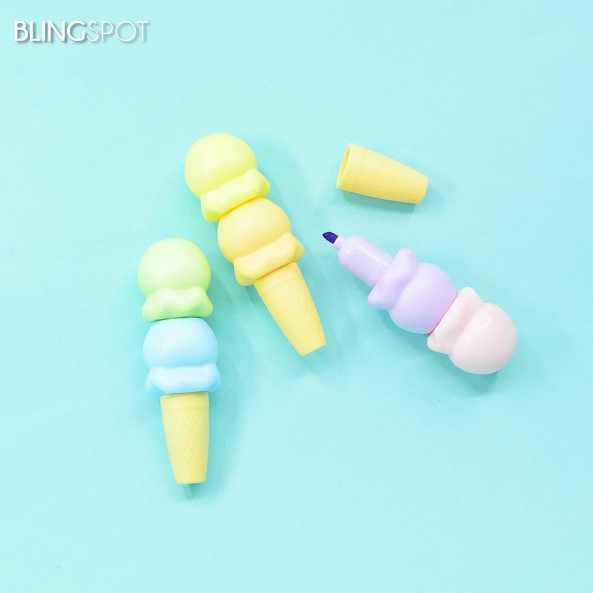 Ice-cream Cone - Highlighter Set Of 6 Colors