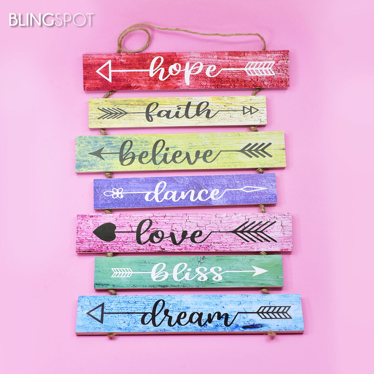 Hope, Faith, Believe - Wall Hanging