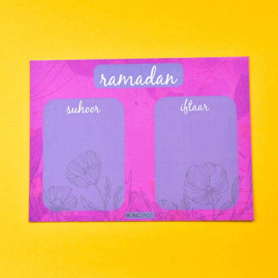 Ramadan Magnetic Erasable Meal Planner Style 2