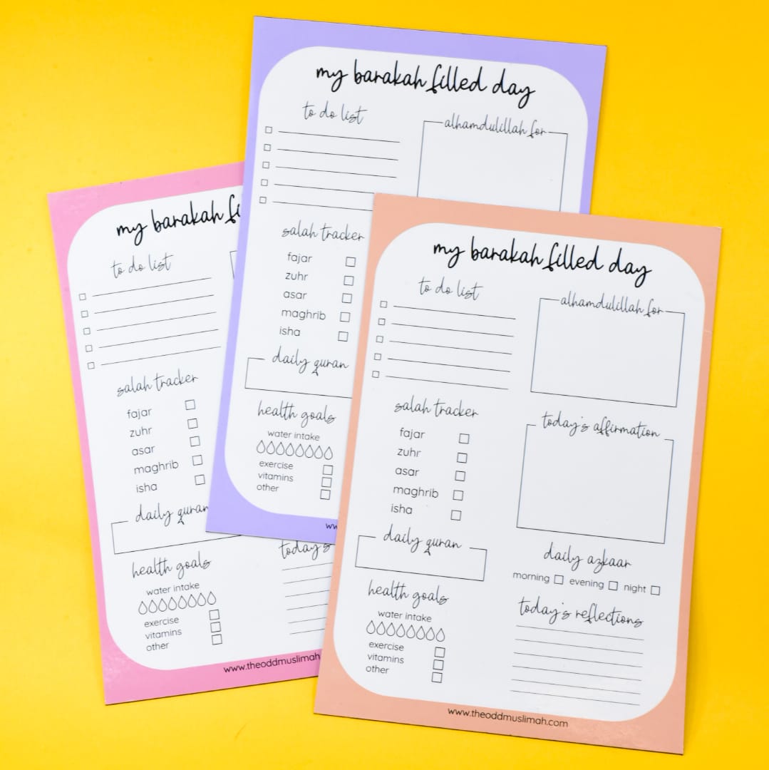 My Barakah Filled Day - Erasable Magnetic Planner