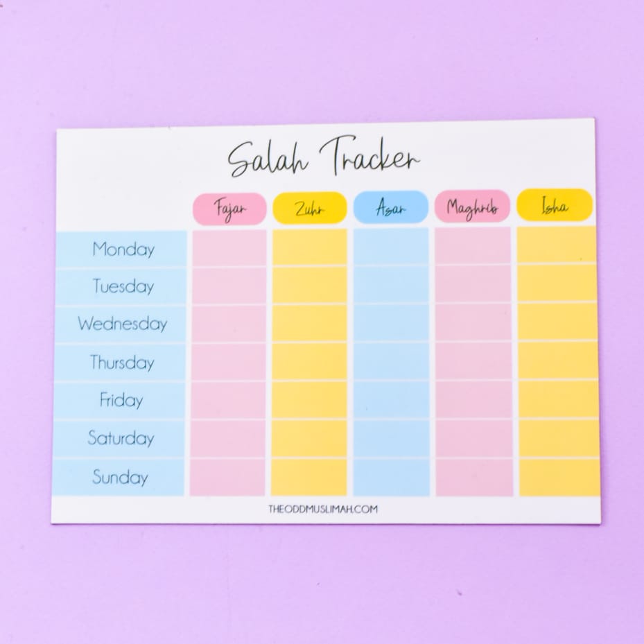 Salah Tracker - Erasable Magnetic Planners