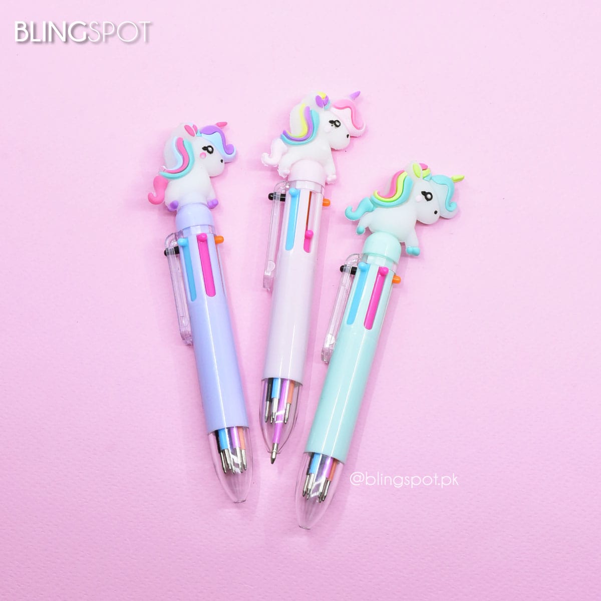 6 in 1 Multicolored Unicorn Ballpoint Pen