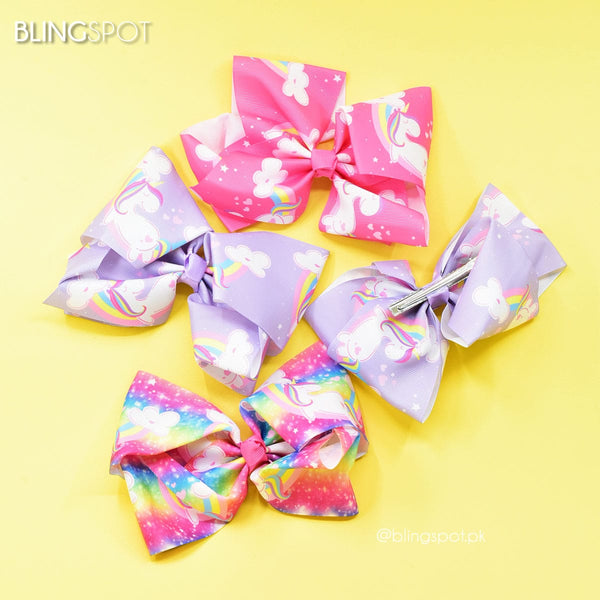 Unicorn Bow Style 22 - Hair Clip