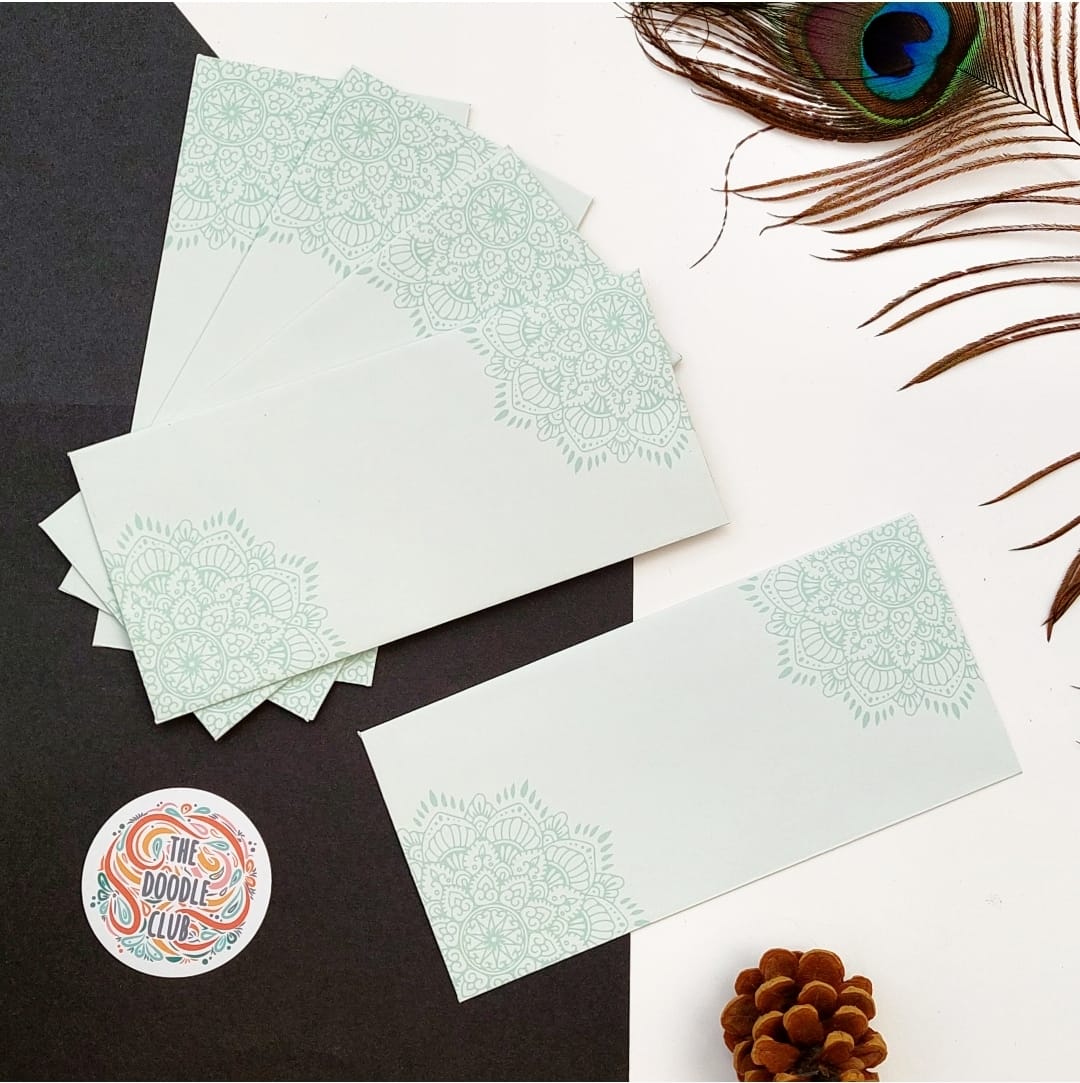 Mint Mandala - Envelopes