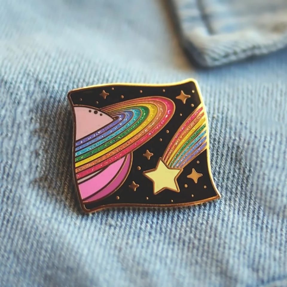 Rainbow Planet - Enamel Pin