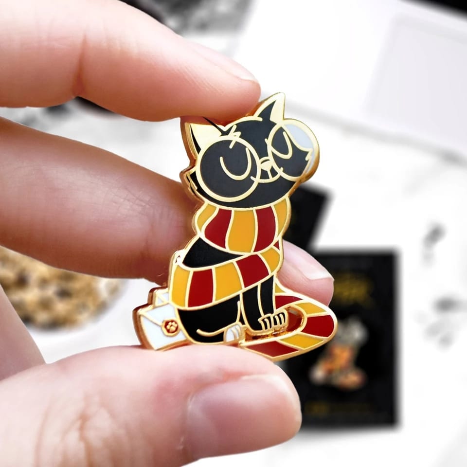 Gryffindor Cat - Enamel Pin