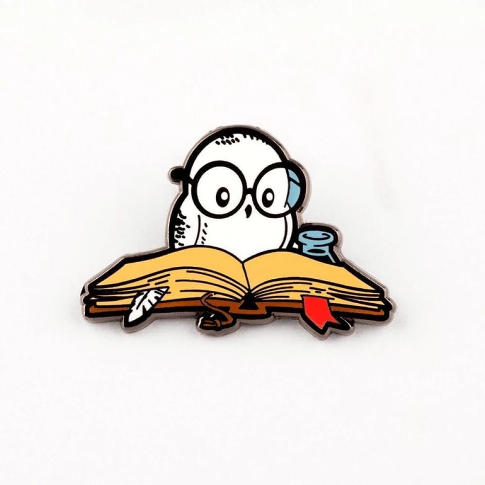 Studying Owl - Enamel Pin