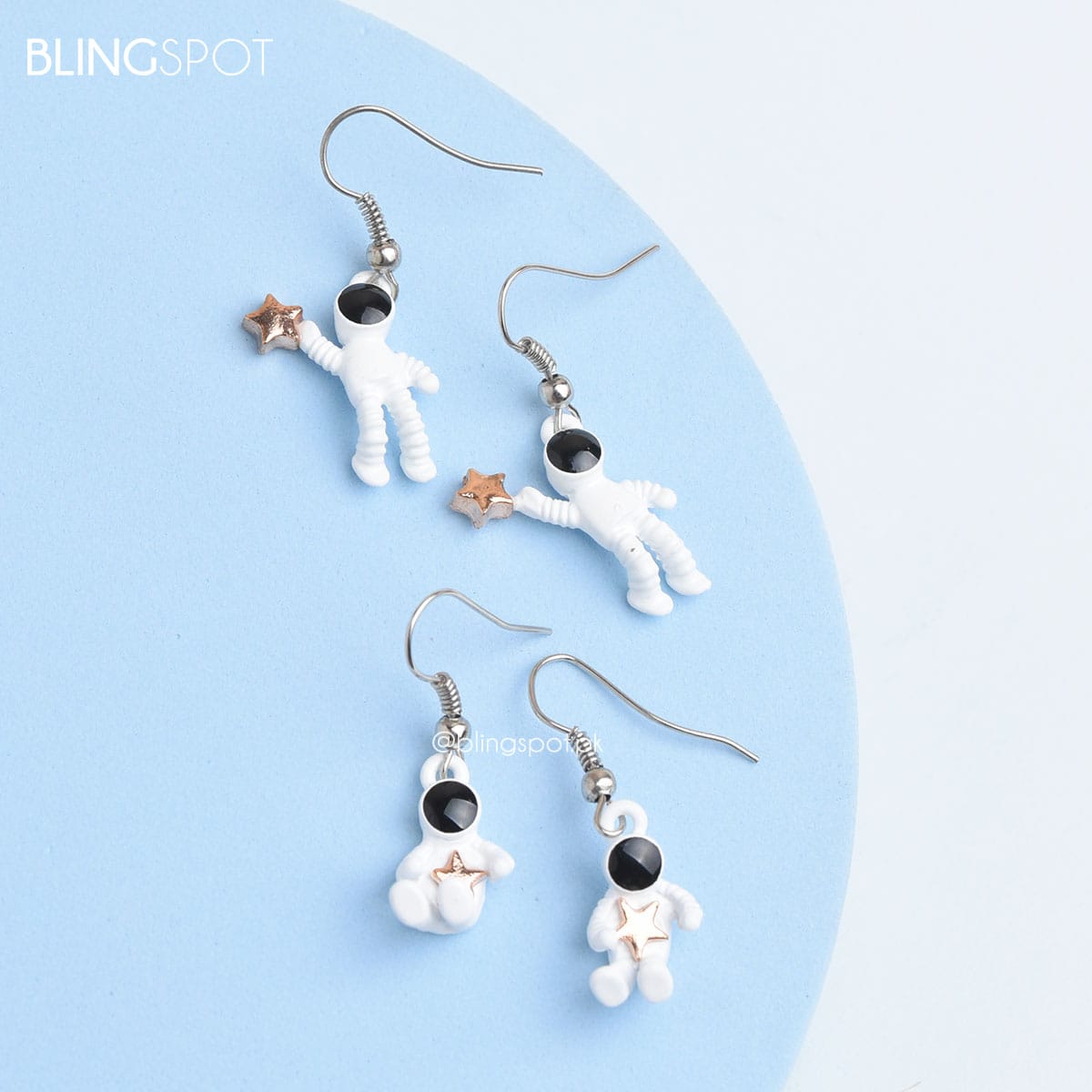 White Astronaut - Earrings