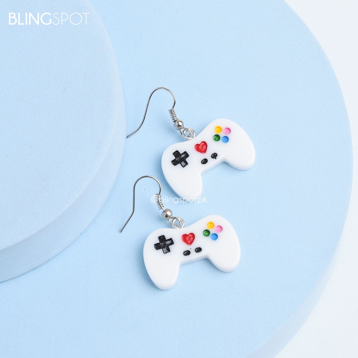 White Controllers - Earrings