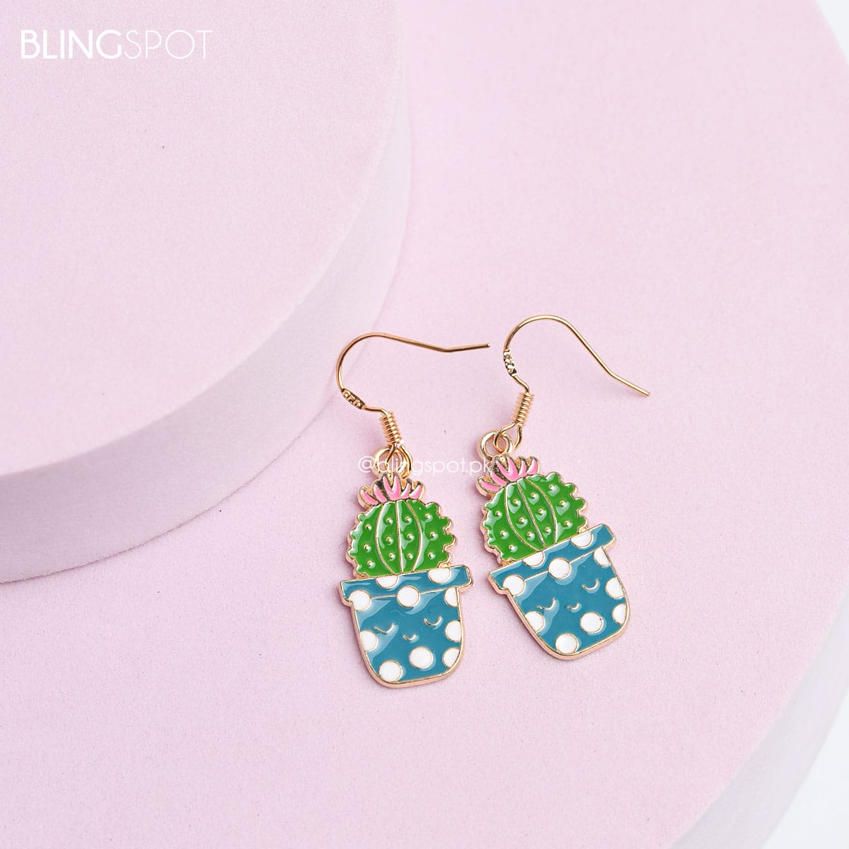 Cactus Pot - Earrings