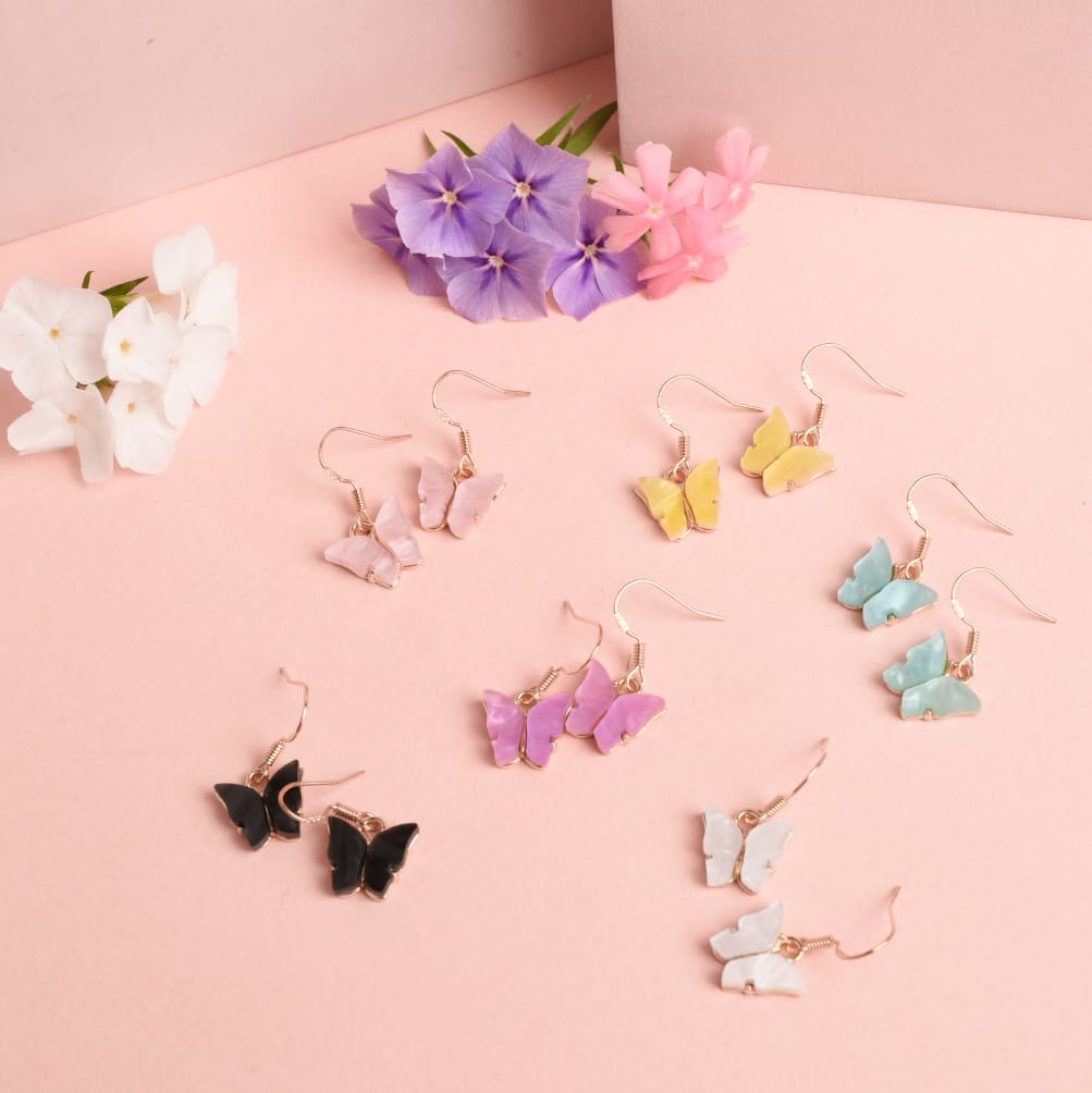 Gold Butterfly - Earrings
