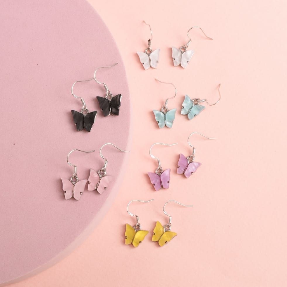Silver Butterfly - Earrings