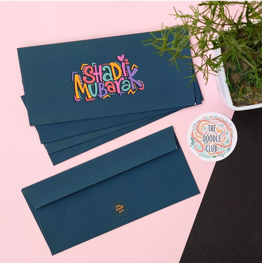 Navy Shadi Mubarak - Envelopes