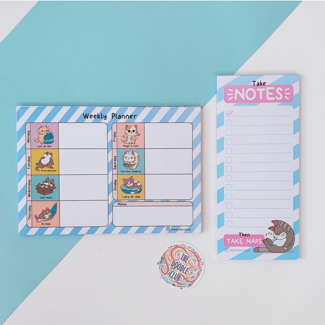 Meow Weekly Planner - Notepad