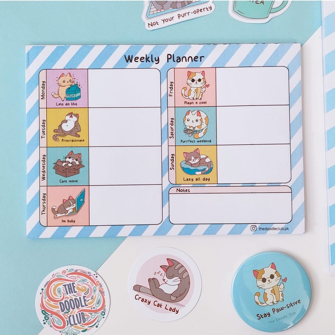 Meow Weekly Planner - Notepad