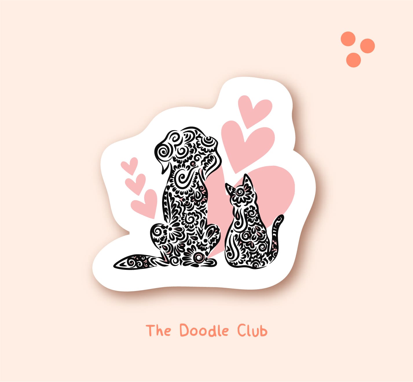 Cat & Dog - Sticker