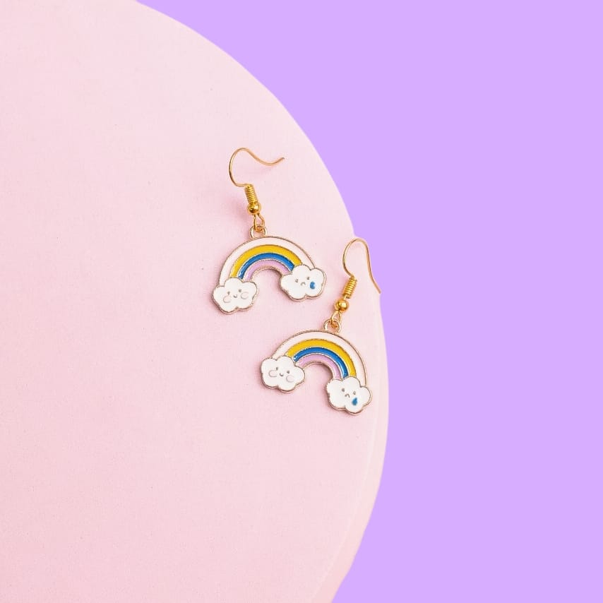 Rainbow Clouds - Earrings