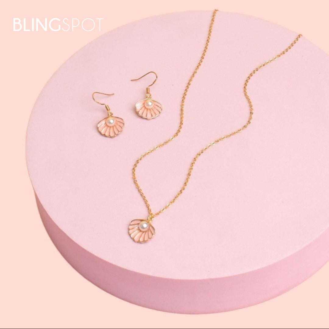 Pink Pearl Shell - Jewelry Set