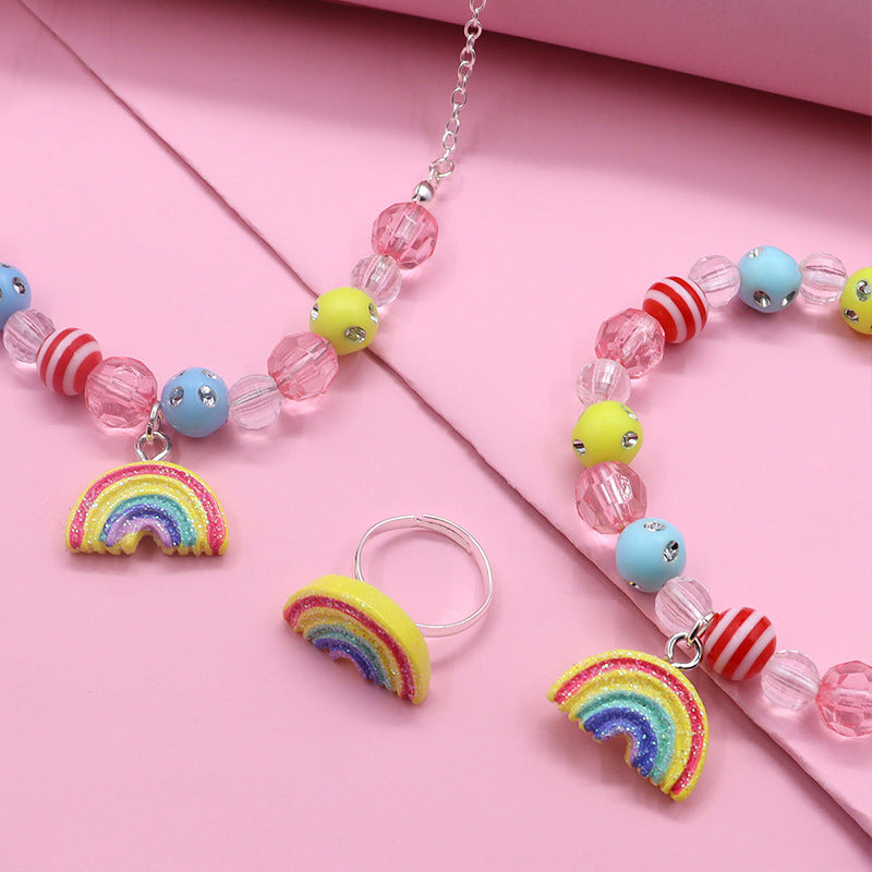 Rainbow Beads - Jewelry Set