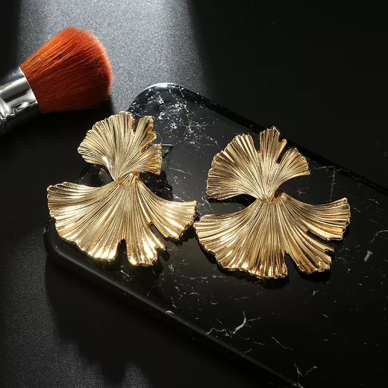 Gold Lotus - Earrings