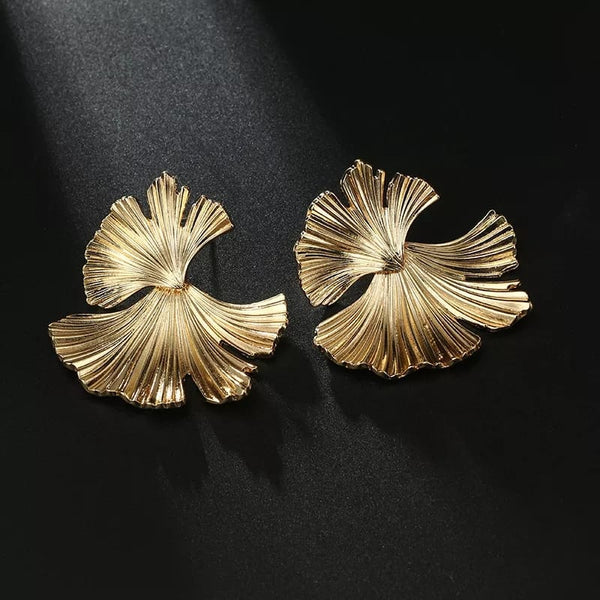 Gold Lotus - Earrings