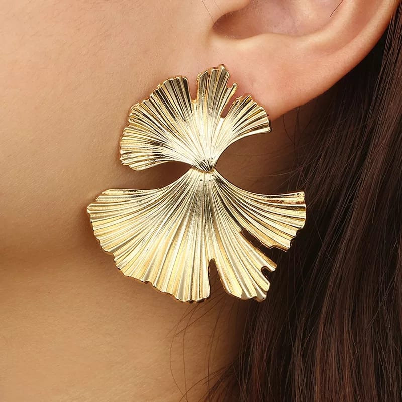 Gold Lotus - Earrings