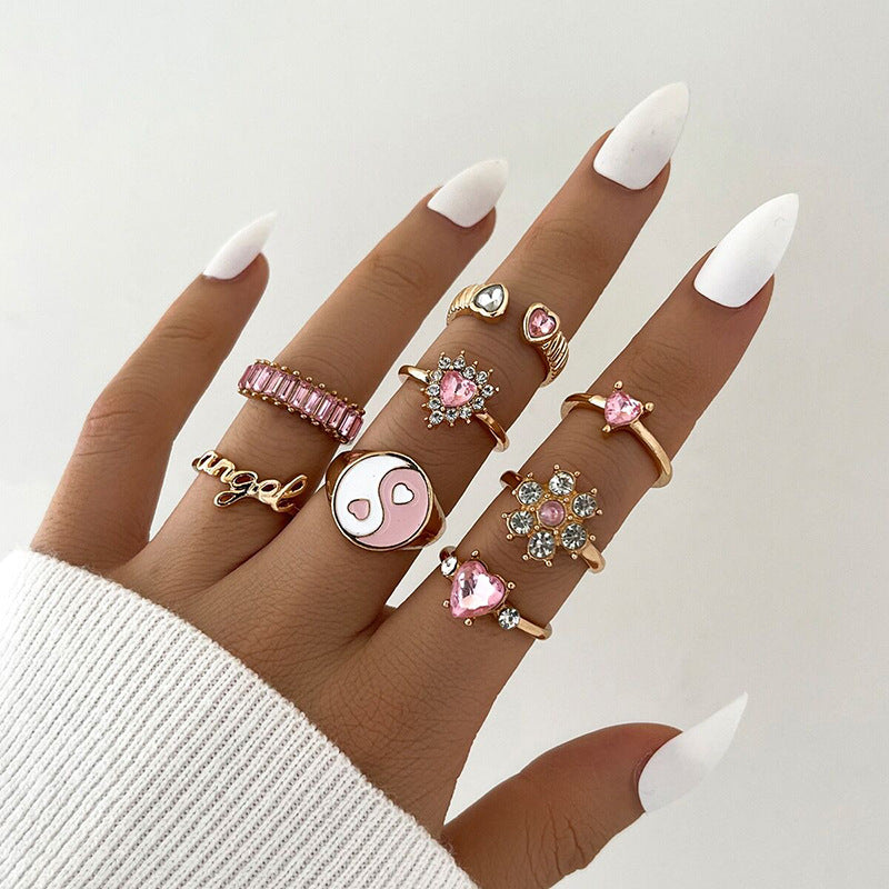 Pink Angel - Rings Set