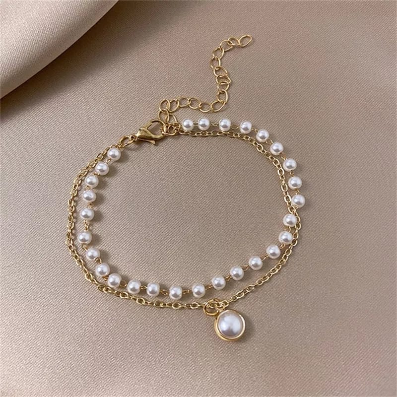 Fancy Pearl & Charms - Bracelet