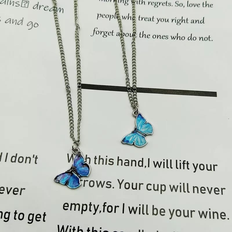 Blue Butterfly - Necklace