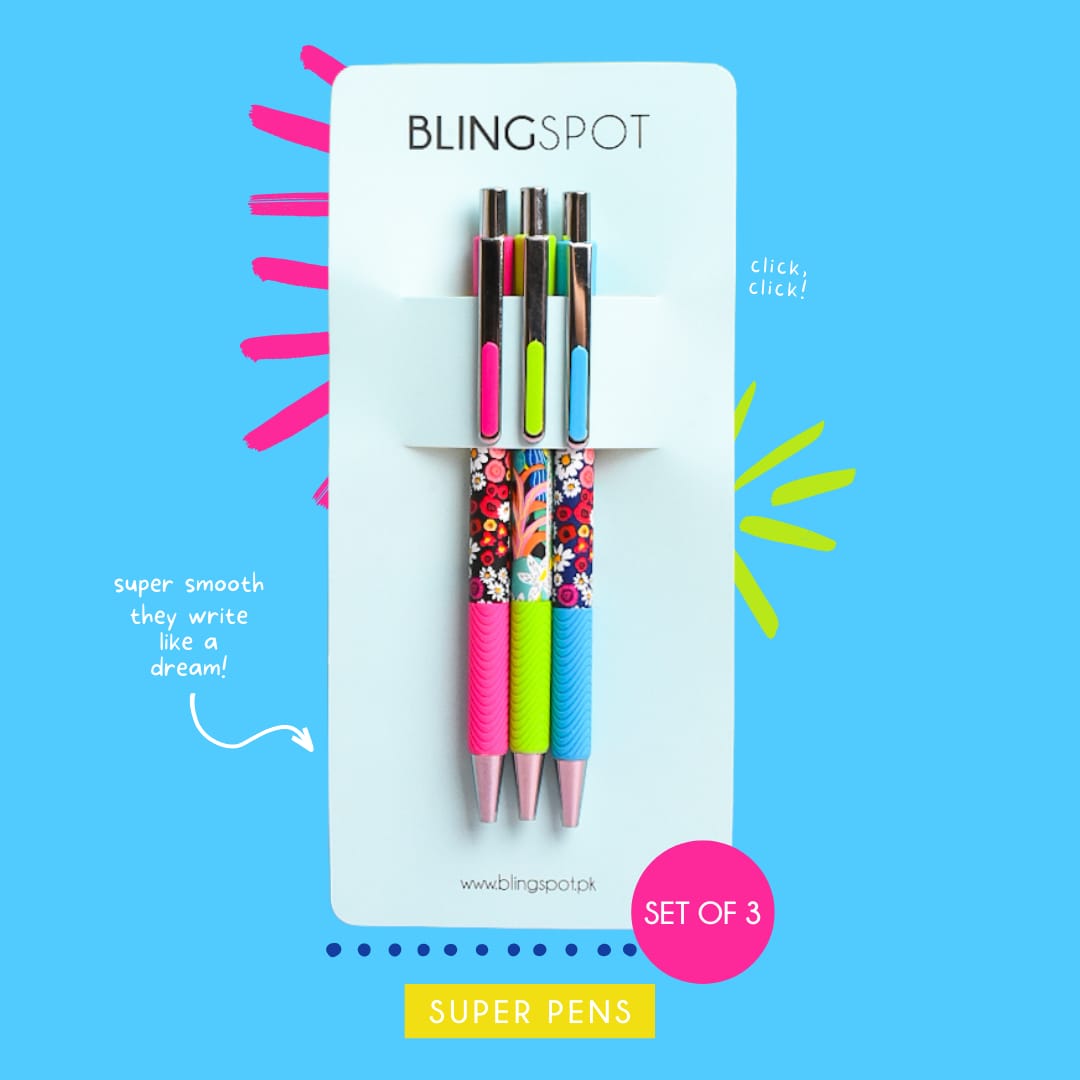 Tropical Mix Style 4 - Press Gel Pen Set