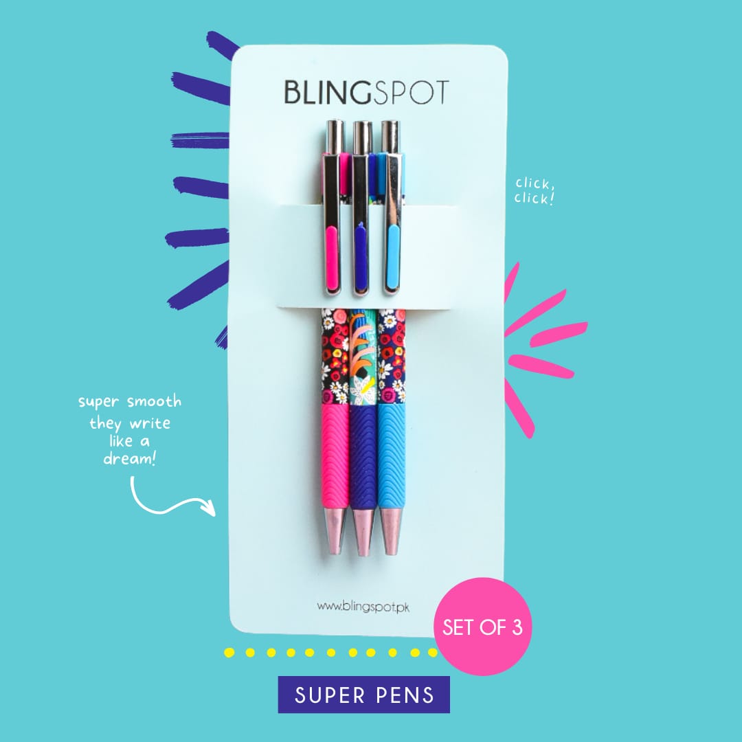 Tropical Mix Style 3 - Press Gel Pen Set